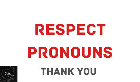 Respect pronouns